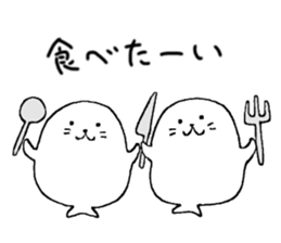 Twins of seals part3 sticker #15822975