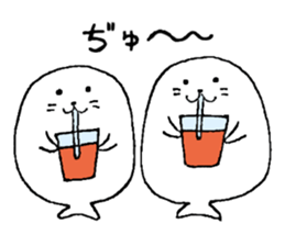 Twins of seals part3 sticker #15822979