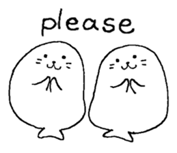 Twins of seals part3 sticker #15822989