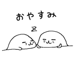 Twins of seals part3 sticker #15822995