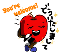Fruit talking in Shonai dialect sticker #15823624