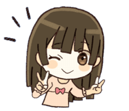 girl sticker01 sticker #15823651