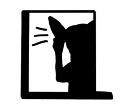 Shadow dogs & cats v.1 sticker #15823956