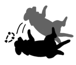 Shadow dogs & cats v.1 sticker #15823959