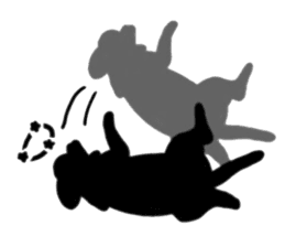 Shadow dogs & cats v.1 sticker #15823959
