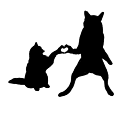 Shadow dogs & cats v.1 sticker #15823968