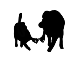 Shadow dogs & cats v.1 sticker #15823969