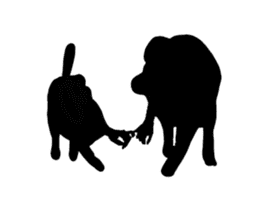 Shadow dogs & cats v.1 sticker #15823969