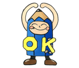 PUKKI in a stationery village. sticker #15824042