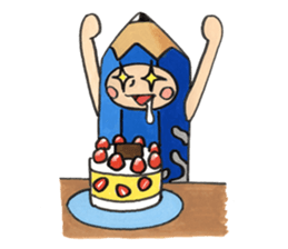 PUKKI in a stationery village. sticker #15824065