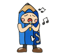 PUKKI in a stationery village. sticker #15824071