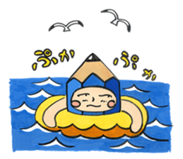 PUKKI in a stationery village. sticker #15824075