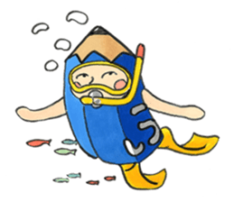 PUKKI in a stationery village. sticker #15824077