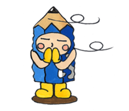 PUKKI in a stationery village. sticker #15824078