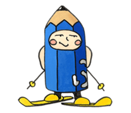 PUKKI in a stationery village. sticker #15824080