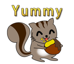 Squirrel family (English) sticker #15824101