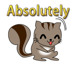 Squirrel family (English) sticker #15824105