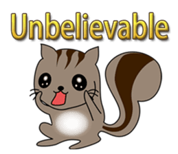 Squirrel family (English) sticker #15824107