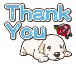 Wanko-biyori puppy Labrador retriever 5 sticker #15824625