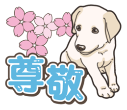 Wanko-biyori puppy Labrador retriever 5 sticker #15824629