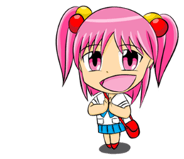 NooAnn Cute little girl sticker #15824874