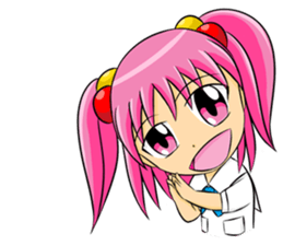 NooAnn Cute little girl sticker #15824878