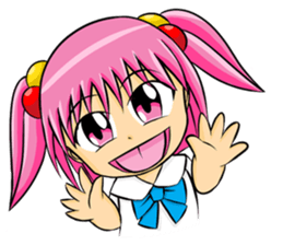 NooAnn Cute little girl sticker #15824881