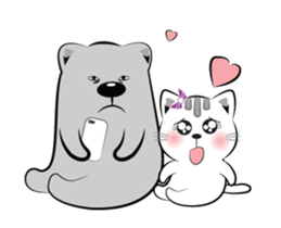Cat-ty & Bear-ry + sticker #15824926
