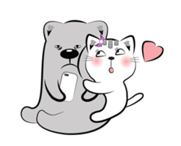 Cat-ty & Bear-ry + sticker #15824927