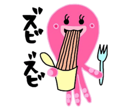 Octopus octopus. sticker #15825293