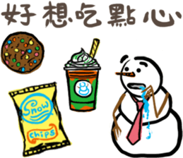 Snowman Got A Job sticker #15825557