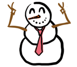 Snowman Got A Job sticker #15825570