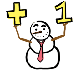 Snowman Got A Job sticker #15825578