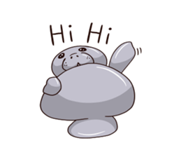 manatee - Nice to meet you sticker #15825754
