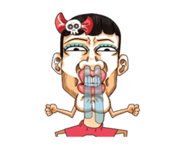 Men with pink hearts (v.3) sticker #15825851