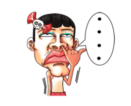 Men with pink hearts (v.3) sticker #15825852