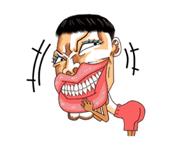 Men with pink hearts (v.3) sticker #15825858