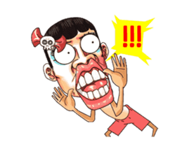 Men with pink hearts (v.3) sticker #15825863