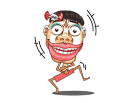 Men with pink hearts (v.3) sticker #15825872