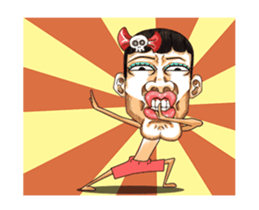 Men with pink hearts (v.3) sticker #15825873