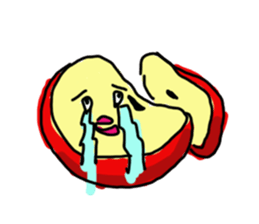 Emotional fruits sticker #15826019