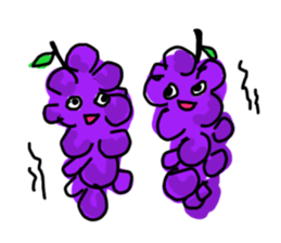 Emotional fruits sticker #15826021