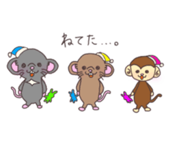 rat and monkey sticker #15826223