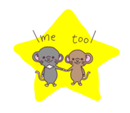 rat and monkey sticker #15826232