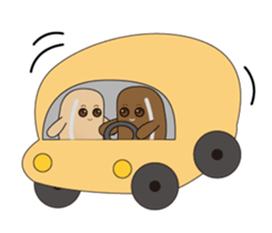 Black sugar bread & Soy milk bread sticker #15827059