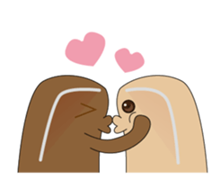Black sugar bread & Soy milk bread sticker #15827061
