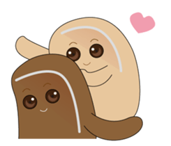Black sugar bread & Soy milk bread sticker #15827064