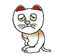 Emotion of cats sticker #15827240