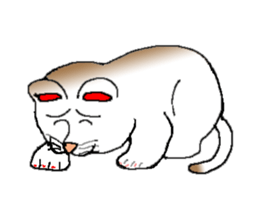Emotion of cats sticker #15827246