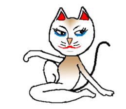 Emotion of cats sticker #15827250